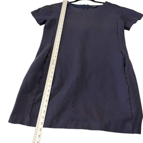 Theory Womens Mishea Dress Cap Sleeve Stretch M - Picture 7 of 9